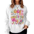 100 Days Of School Coffee Lover 100Th Day Of School Teacher Women Sweatshirt