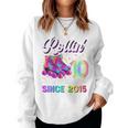 10Th Birthday Girl 10 Year Old Roller Skate Skating Women Sweatshirt