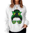 Costume Du Brésil Drapeau Brésil Chignon Brésil Pour Homme Sweat-shirt pour femme
