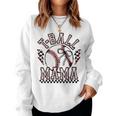 T-Ball Mama Mom Mother's Day Coquette -Ball Womens Women Sweatshirt