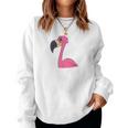Women's Pink Flamingo In Pocket Sweatshirt Frauen