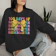 100 Days Of Kindergarten School Teacher Coquette 100Th Day Women Sweatshirt Gifts for Her