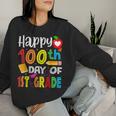 100 Days Smarter First Grade 100Th Day Of School 1St Grade Women Sweatshirt Gifts for Her