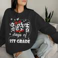 101 Days 1St Grade Dog 100 Days School 100Th Day Students Women Sweatshirt Gifts for Her