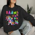 16Th Birthday Girl 16 Years Dancing Unicorn Sweatshirt Frauen Geschenke für Sie