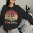 18Th Birthday Girl Daughter 18 Years Old Son Boys Retro Sweatshirt Frauen Geschenke für Sie