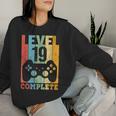 19Th Birthday Boy Girl Level 19 Years 2004 Sweatshirt Frauen Geschenke für Sie