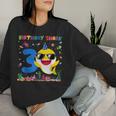 3 Year Old Birthday Shark 3Rd Toddlers Birthday Boy Girl Women Sweatshirt Gifts for Her