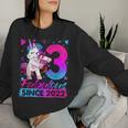 3 Year Old Unicorn For Girls 3Rd Birthday Girl Party Women Sweatshirt Gifts for Her