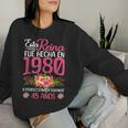 45 Años Regalo De Cumpleaños Hecha En 1980 45 Años Sudadera Mujer Regalos para ella
