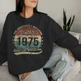 50Th Birthday Awesomeintageintage 1975 Man Or Woman Sweatshirt Frauen Geschenke für Sie