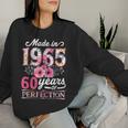 60 Year Old Made In 1965 Floral Flower 60Th Birthday Womens Women Sweatshirt Gifts for Her