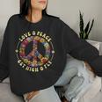 70S Flower Power Love Peace Hippie Costume Sweatshirt Frauen Geschenke für Sie