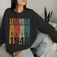 84Th Birthday Woman Man Legendary Since 1940 Sweatshirt Frauen Geschenke für Sie