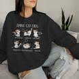 Amino Acid Cats Chemistry Cute Science Teacher Cat Lovers Women Sweatshirt Gifts for Her