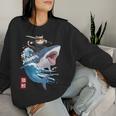 Anime Cat Shark Japanese Cat Kawaii For Kid Women Sweatshirt Gifts for Her
