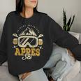 Apres Ski Party Outfit Beer And Drinks After Ski Mountain Sweatshirt Frauen Geschenke für Sie