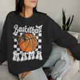 Basketball Mama Coquette Bow Game Day Sports Lover Mom Women Sweatshirt Gifts for Her