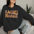 Basset Hound Groovy World's Best Basset Mama Sweatshirt Frauen Geschenke für Sie