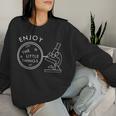 Biology Biologist Teacher Student Microscope Sweatshirt Frauen Geschenke für Sie