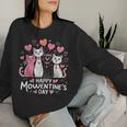Cat Lover Kitten Happy Valentine Day Kid Women Sweatshirt Gifts for Her