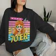 Child Of The 70S Woman Costume Sweatshirt Frauen Geschenke für Sie