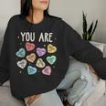 You Are Christian Religious Bible Verse Conversation Heart Women Sweatshirt Gifts for Her