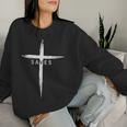 Cool Christian Cross Jesus Saves Graphic Christ Women Sweatshirt Gifts for Her