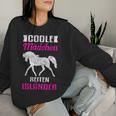 Cool Girls Riding Icelandic Horse Sweatshirt Frauen Geschenke für Sie