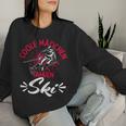 Coole Mädchen Fahren Ski Wintersport Skifahrerin Fan Sweatshirt Frauen Geschenke für Sie