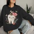 Cute Tooth With Flower I Children's Tooth Sweatshirt Frauen Geschenke für Sie