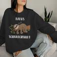 Dad Fathers Sayings Snoring Sloth Sleep Sweatshirt Frauen Geschenke für Sie