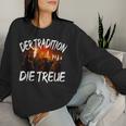 Demon Man Woman Child Bartl Costume Saying Krampus Tradition Sweatshirt Frauen Geschenke für Sie