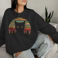 intage Montrant Un Chat Des S Et Des Hommes Chat Rétrointage Sweat-shirt pour femme Cadeaux pour elle