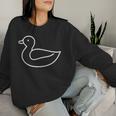 Duck Minimalism Sweatshirt Frauen Geschenke für Sie