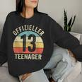 Finally 13Th Birthday Boy Girl Official Nager S Sweatshirt Frauen Geschenke für Sie