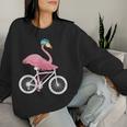 Flamingo Bicycle Bike Flamingo Sweatshirt Frauen Geschenke für Sie