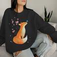 Fox Japanese Cherry Blossom Flowerintage Fox S Sweatshirt Frauen Geschenke für Sie