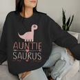 Bae For Auntie Saurus Cute Aunty Dinosaur Aunt Sudadera Mujer Regalos para ella