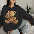 Beer Teddy Bear Costume Sweatshirt Frauen Geschenke für Sie