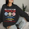 Triathlon Triathlete Athlete 6 Level Womens Sweatshirt Frauen Geschenke für Sie