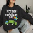 Garbage Truck Sister Birthday Boy Balloons Birthday Party Sudadera Mujer Regalos para ella