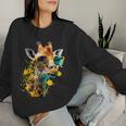 Giraffe Sonnenbrille Urlaub Sonne Natur Urlauber Dschungel Sweatshirt Frauen Geschenke für Sie