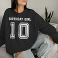 Girls 10Th Birthday Girls Ten Year Blue Sweatshirt Frauen Geschenke für Sie