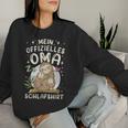 Großmutter & 2 Enkel Offizielles Oma Schlaf Faultier Sweatshirt Frauen Geschenke für Sie