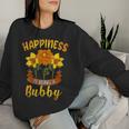 Happiness Is Being A Bubby Cute Women Sweatshirt Gifts for Her