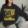 Happiness Is Being A Grandma Sunflower Mother's Day Women Sweatshirt Gifts for Her