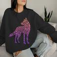 Howling Wolf Children's Wolf Silhouette Women's Wolves Girls Sweatshirt Frauen Geschenke für Sie