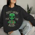 Just Here For The Beer Alien Graphic Beer Sweatshirt Frauen Geschenke für Sie