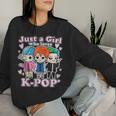 K-Pop Just A Girl Who Loves K-Pop Korean Pop Band Sweatshirt Frauen Geschenke für Sie